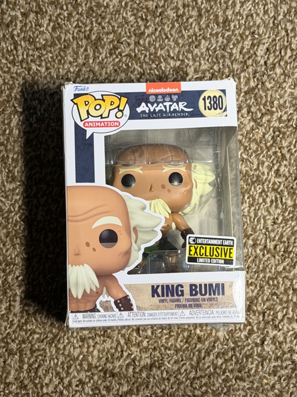 Funko Pop! Avatar King Bumi Brown & Cream Vinyl Figure (Exclusive)